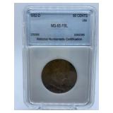1952 D LIBERTY HALF - GRADED MS-65 FBL