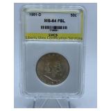 1951 - LIBERTY HALF - GRADED MS-64 FBL
