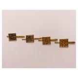 14K YELLOW GOLD SQUARE SHIRT STUDS -7.64 GRAMS