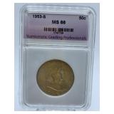 1953-S- LIBERTY HALF - GRADED MS-66