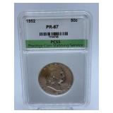 1952 LIBERTY HALF - GRADED PR-67