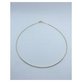 14K GOLD 15" L CHOKER NECKLACE 4.63 GRAMS