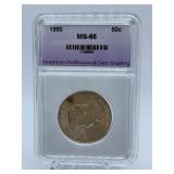 1950 LIBERTY HALF- GRADED MS-65