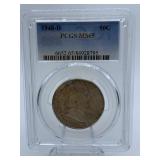 1948-D MS65 LIBERTY HALF - PSCS GRADED MS65