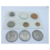 PESOS 1959, 1960, 1962, MEXICAN MINT SET