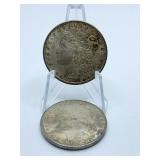 (2) SILVER DOLLAR 1900