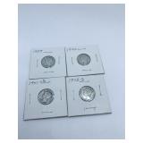 (4) MERCURY DIMES INCL: 1939, 1940, 1941-S,