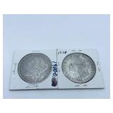 SILVER DOLLARS 1881 & 1900-O
