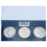 PEACE DOLLARS 1921 , 1922 & 1922D