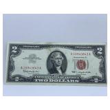 1963 - TWO DOLLAR RED SEAL - A-10843643 A - CRISP