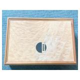 BURLED JEWELRY CHEST INLAY ON SIDES - 12.5" W X