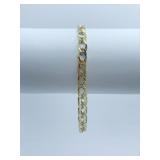 14K ITALY CIRCLE LINK - 6.75" L - 5.62 GRAMS