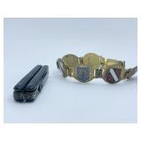 PEDE GERMANY POCKET & ENAMELED FRANCE BRACELET
