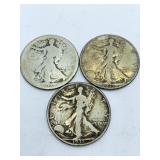 (3) LIBERTY STANDING HALF DOLLARS 1917, 1935,