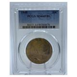 1948 LIBERTY HALF - MS64 SLABBED AND GRADED PCGS