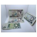 (2) BANKS OF ENGLAND 20 LB. NOTES 57L 698061, 02M