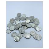 (50) ROOSEVELT SILVER DIMES ASSORTED DATES