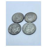 (1) ROOSEVELT DIME 1955-P, (3) 1955-S DIMES