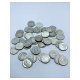 (50) ROOSEVELT SILVER DIMES ASSORTED DATES