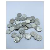 (50) ROOSEVELT SILVER DIMES ASSORTED DATES