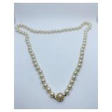 VINTAGE STRAND 24" HAND KNOTTED CULTURED PEARL