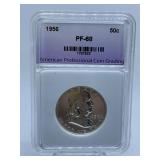 1956 - LIBERTY HALF GRADED PF-68