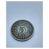 1876 SHIELD NICKEL