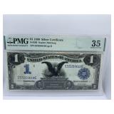1899 SILVER CERTIFICATE - GRADED 35 CHOICE VERY