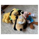 GOOFY, AND OTHER STUFFED ANIMALS