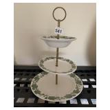 THREE TIER DISH ROYAL CHINA