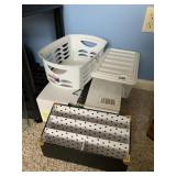 LAUNDRY BASKET AND ORGANIZERS
