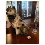 CHALK DOG 12" H, PERFUME BOTTLE