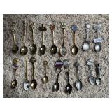18 SOUVENIR SPOONS