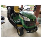 JOHN DEERE RIDING MOWER, L130 SERIES 42" CUT W/