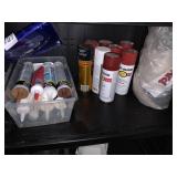 CAULKING ASSORTED AND SPRAY PAINTS
