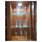 8 IRISH COFFEE MUGS, 7 WATER GLASSES