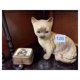 CAT FIGURINE JAPAN, MUSIC BOX