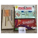 GAMES INCL. SCRABBLE, MONOPOLY