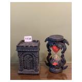 HOUR GLASS AND COLUMN BASE