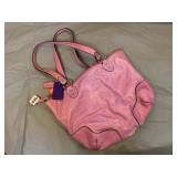 PINK COACH LEATHER PURSE LIKE NEW