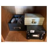 FILE PHOTO BOXES AND JEWELRY BOX