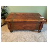 CEDAR CHEST W/ METAL STRAPS 16" H X 34" W X 17" D