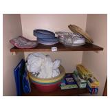 SERVING BOWLS PLASTIC, PAPER PLATES, PLASTIC