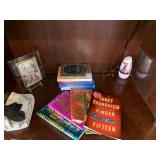 BOOKS AND PICTURE FRAME: STEEL FOIL CHEMICALLY