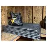 FENCE PROTECTORS 12 PANELS W/ STANDS 40" X 37"