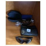 EMPTY RAY-BAN CASES, SAFETY GLASSES