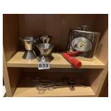 BARWARE ASSORTED & STEELERS FLASK