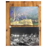 PITTSBURGH SCENES INCL. PNC PARK, CARROUSEL 12" X