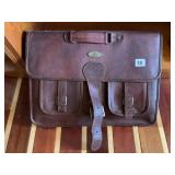 BEAUTIFUL HANDMADE LEATHER MESSENGER BAG,