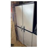 2 DOOR PLASTIC STORAGE CABINET